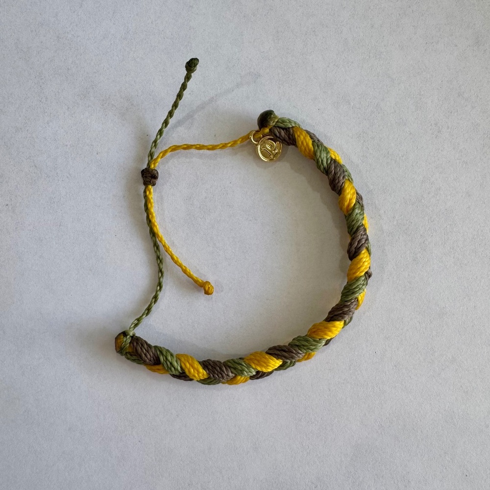 Pura Vida Green Yellow Bracelet